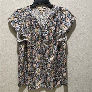 Rebecca Taylor Multicolor Floral Blouse